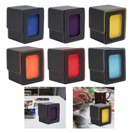 [kanye2dc] Trading Card Card Box Reusable Portable Collectible Organizer PU Leather Holder for Stori