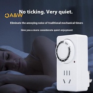 A&W 12/24 Hours Cyclic Timer Switch Kitchen Timer Outlet Loop Universal Timing Soet Mechanical Timer