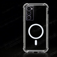 Case For Itel City 100 C671L With Magnetic Sticker Cover Protective Clear