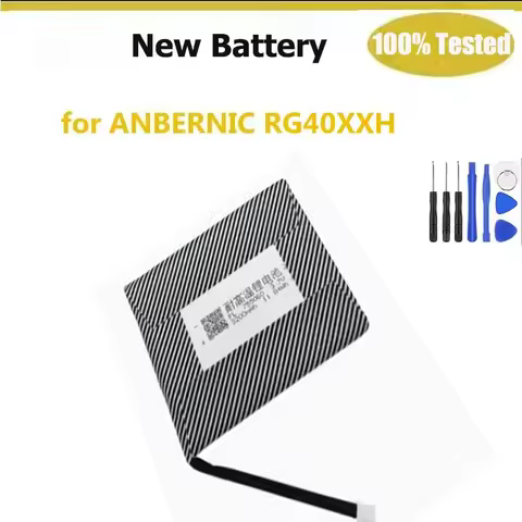 New Battery for ANBERNIC RG40XX H RG40XXH Handheld Game Console 3.7V 3200mAh 755060