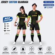 Custom Football Jersey The Green Full Printing Free Name and Back Number
