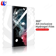 ฟิล์มไฮโดรเจล360 ° สำหรับ Samsung Galaxy S22 Ultra 5G S22 + ครอบคลุมเต็มหน้าจอฟิล์มป้องกันหน้าจอ Sam