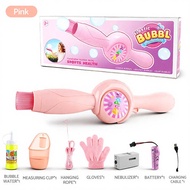 Smoke Bubble Machine Toys Children Hand-held Bubble Blowing Magic Wand Electric Blowing Bubble Paren