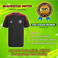 FANS VERSION TRAINING hitam jersey manchester united 2021 2022 baju