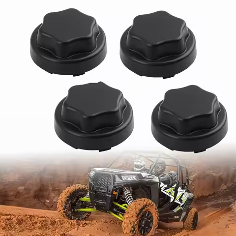 4PCS Tire Wheel Hub Caps Wheel Center Cap for Polaris RZR PRO XP 4 / Can Am Defender HD5 HD8 HD10 MA