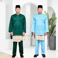 XS to 3XL :Baju Melayu Teluk Belanga Traditional Berpesak Sedondon Murah.Baju Melayu Johor Dewasa.Baju Melayu Sepasang