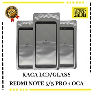 Lcd GLASS/GLASS XIAOMI REDMI NOTE 5/REDMI NOTE 5 PRO BLACK+OCA