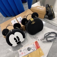 Coa Dis Mickey Box Bag Women Cartoon Sling Shoulder Makeup Bag Korean with Box Crossbody Storage Bag