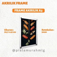 Acrylic Poster Display Frame for Wall Menu - A3 Size A3 Frame