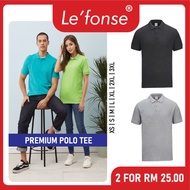 Lefonse® Unisex Polo T-Shirt | 100% Cotton Collar Plain T Shirt | Baju Polo Lelaki Wanita |19 Colors