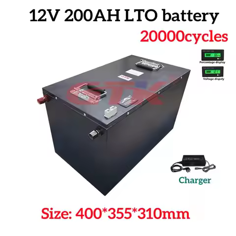 GTK 20000+cycles Lithium Titanate LTO Battery 6S 12V 200Ah LTO Rechargeable Battery for 1KW 2KW Inve