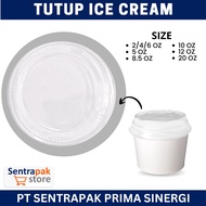 Ice Cream cup Plastic Lids 2oz, 4oz, 5oz, 6oz, 8.5 oz, 10 oz, 12 oz & 20 oz - Plastic LID