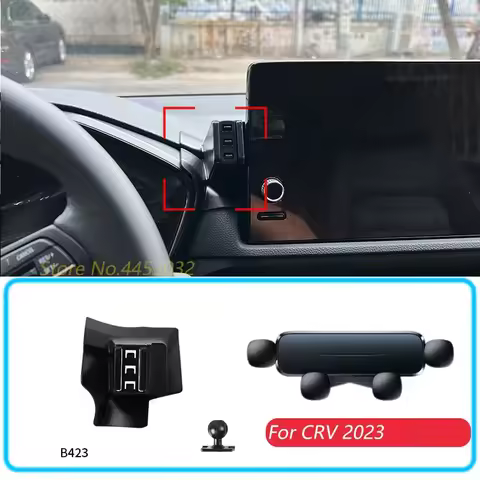 For Honda CRV 2023 2024 Car Phone Holder With Base 1 Suit Horizontal Gravity GPS Mobile Bracket Stan