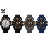 Caterpillar CAT Watches LI-121 Men's Analog Watch PIPE 3-Hand Date 45mm Silicone Strap *Original