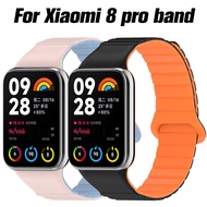 Silicone Magnetic Strap For Xiaomi 8pro Mi Band 8 Wristband For Redmi 4 Smartwatch Band Miband 8 Sports Bracelet Accessories