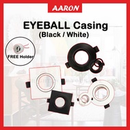 Eyeball Fitting Casing Gu10 Mr16 Downlight Round Square White Black Easy to use Light Fixture Lightman