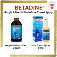 Betadine Gargle &amp; Mouth Wash 240ml /Sore Throat Spray 50ml