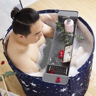 現貨 -沐浴桶成人家用全身折疊泡澡桶大號兒童洗澡桶大人泡澡盆洗澡神器