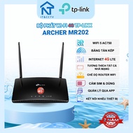 TP-Link Archer MR202 WiFi Router 4G LTE AC750 Dual Band AC750 Supports Nano SIM