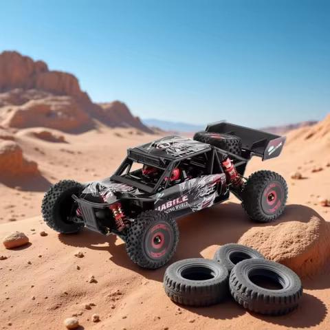 1/12 124017 Wltoys -V8 2.4G Racing RC Cars 4WD Brushless Motor 75Km/H High Speed Remote Control Off-