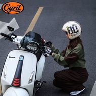 CYRIL CYRIL Retro Half Helmet Motorcycle Three Quarter Winter Men Women Scooter Cruise Retro Helmet