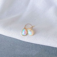 [New Product Special Offer] Opal Stone Opal Jewelry High-grade Opal Stone Fire Color Opal Stone Earr