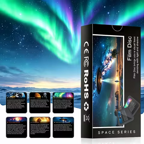 Galaxy Projector Disc Projector Slide 4K Replaceable 6 HD Galaxy Discs,Night Light Projector (Device