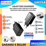 MCDODO CH-8900 18W QC 3.0 USB Charger Adapter Head Fast Charging Adapter
