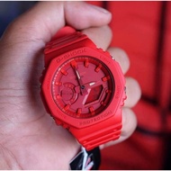 Original G-Shock GA-2100-4 Full Red Out “TMJ Merah”