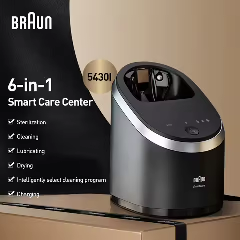 Braun Smart Care Center 5430I 6-in-1 with Air Drying for Braun Electric Shaver S8/S9/S9Active/S9Pro/