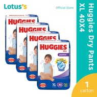 Huggies Dry Pants SJP XL (32+8 Pcs x 4 Packs) (1 Carton)