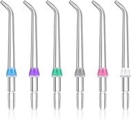 6 Pcs Classic Jet Tip, Replacement Tips for Compatible Waterpik Water Flosser, Oral Irrigators Accessories(Assorted Colors)
