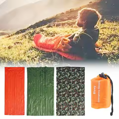 Outdoor Bivvy Lightweight Thermal Blanket Sleeping Bags Emergency Sleeping Bag Survival Blanket Bags