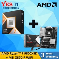 AMD Ryzen™ 7 9800X3D Desktop Processor + MOBO