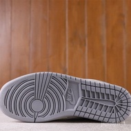 LDAX aj1Joe1Low-Top White Gray Casual Sneakers Top Layer Cowhide Shoes Fashionable All-Match Unisex 