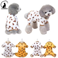 Cotton Dog Pajamas Cartoon Print Pet Jumpsuit Dog Clothes Small Dogs Puppy Cat Costume for Chihuahua