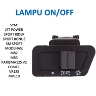 ON OFF BUTTON SUIS LAMPU 3 STEP LAMPU HANDLE SWITCH VF3i JET POWER SPORT BONUS RIDER SM SPORT / MR2 