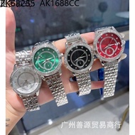 Real Shot❤ Modern Style Oujia Diamond Disc with Small Dial Quartz Women's Steel Band Watch Watch 6e2