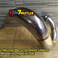 Tabung/Perut Knalpot Udang Trail Ninja 2tak,Udang RgR,Udang Rx King,Udang Satria 2Tak Model YZ Spesi