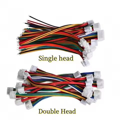 PHB2.0 Double Row Lock Wire Cable Connector 2x2P/3P/4P/5P/6P/7P/8Pin Female Plug Socket 10/20/30CM L