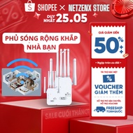 6-Wire WiFi Signal Booster WiFi Extender WiFi Repeater WiFi Booster High Speed, Expand Coverage, Imp