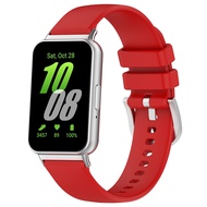 สายนาฬิกาเหล็กซิลิโคนสำหรับ Samsung Galaxy Fit 3สายทดแทนสำหรับ Galaxy Fit3สายรัดข้อมือสร้อยข้อมือ