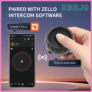 RBNJO บลูทูธไร้สาย PTT Walkie Talkie ควบคุมด้วยปุ่มควบคุมสายรัดปรับได้สำหรับ IOS Android โทรศัพท์ Ze