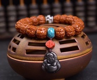 秒殺價 藏式雙龍小金剛菩提子文玩手串 珠經13MM 玉華包漿