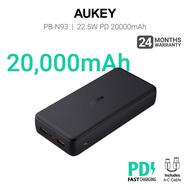 AUKEY PB-N93 Basix Plus ll 22.5W 20000mAh Ultra Slim USB C Power Bank (24 Months Warranty)