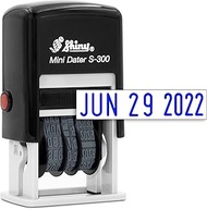 Shiny S-300 Date Stamp - Blue