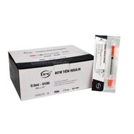 Ipc Insulin Syringe (red tip) 0.5ml, 29g X 4.7mm 100ui (H/100c)
