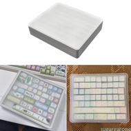 Sugar Componentized Keycap Case Clear Rank Stackable Storage Container Thin Plastic For Office Home 