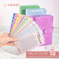 ROXUL 48PCS Cash Envelopes, Eave Money 52 Weeks Save Challenge Cost Saving Card,  USD A6 100 Envelop