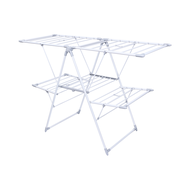 金屬摺疊翼型二層曬衣架156W x 60D x 100Hcm L35 (承重15kg) - 白色